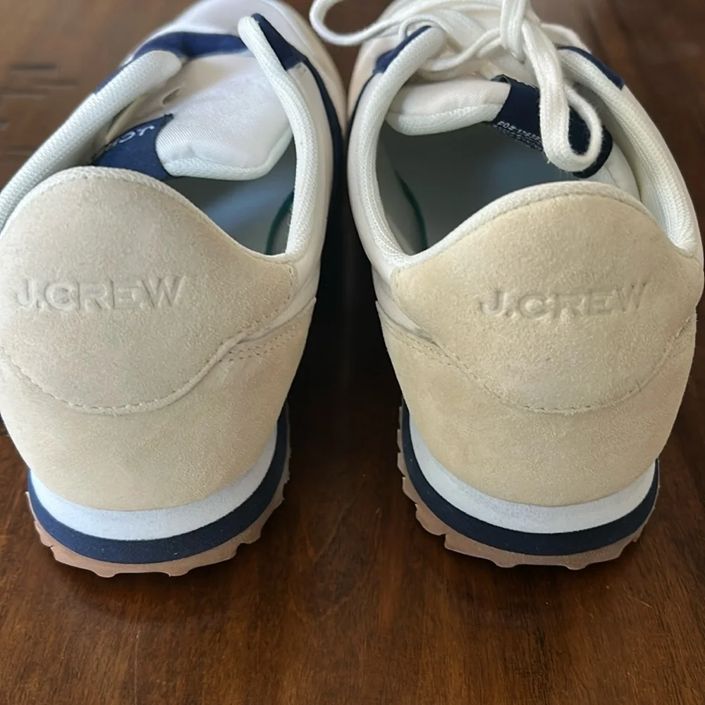 J. Crew trainers colorblock BA972 Mediterranean Navy Size 10 - Picture 5 of 8